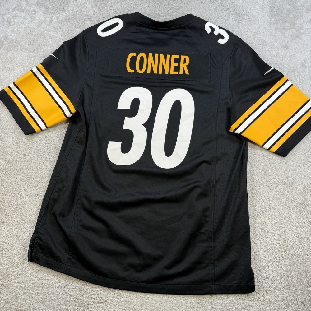 Nike Pittsburgh Steelers James Conner Jersey Mens Large Black #30 NFL On Field